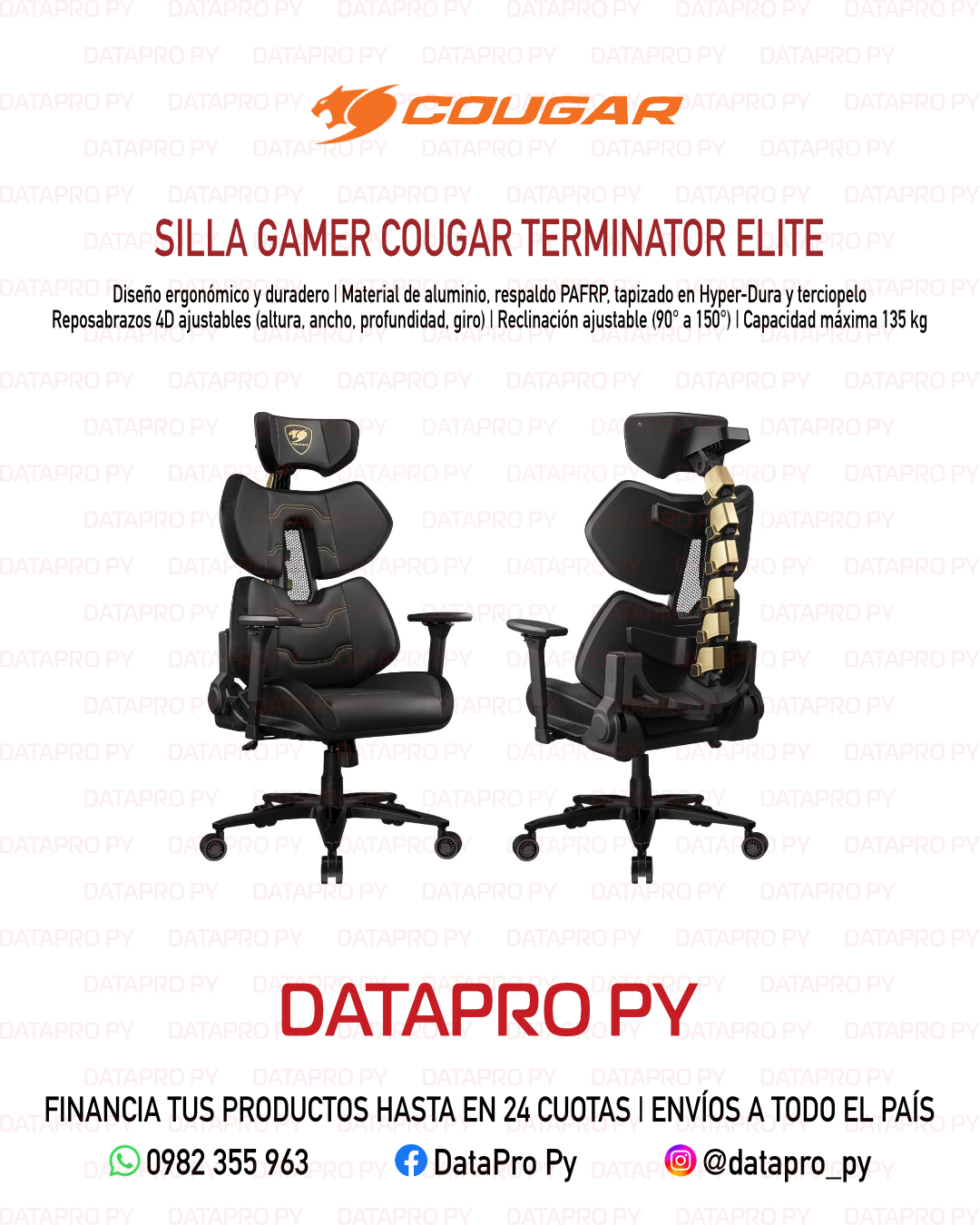 Silla Gamer Cougar Terminator Elite.